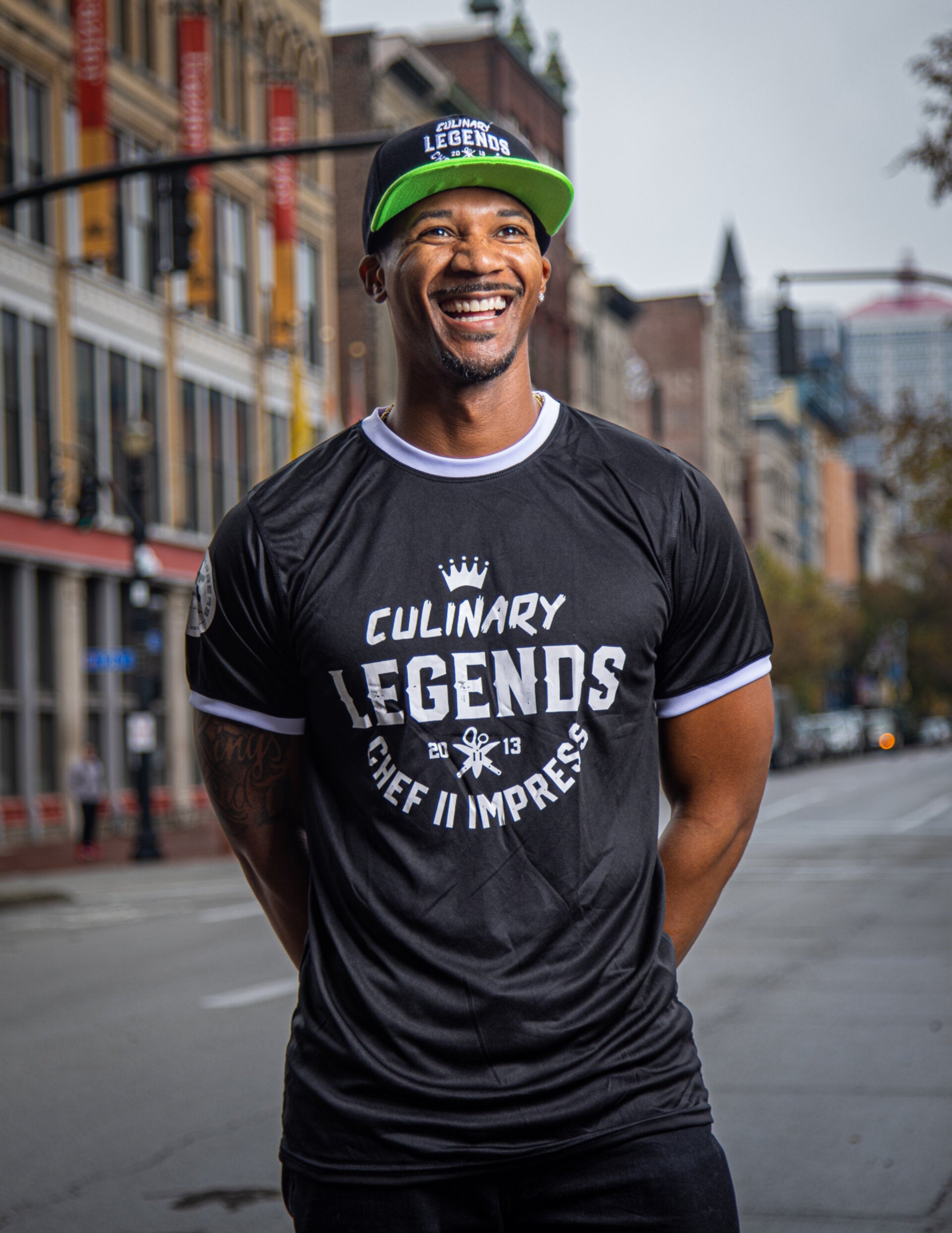 Culinary Legends Hat Black/Lime Green